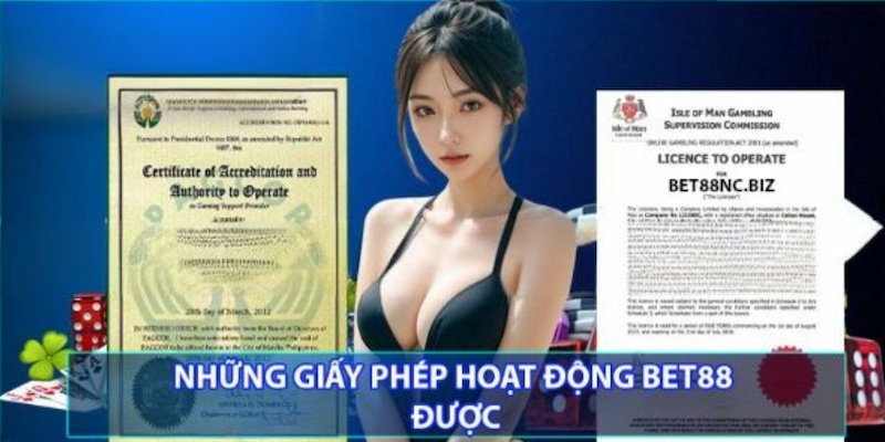 Giấy Phép Hoạt Động Bet88 - Nhà Cái Chất Lượng Hàng Đầu 2 Các loại giấy phép hoạt động Bet88 sở hữu được